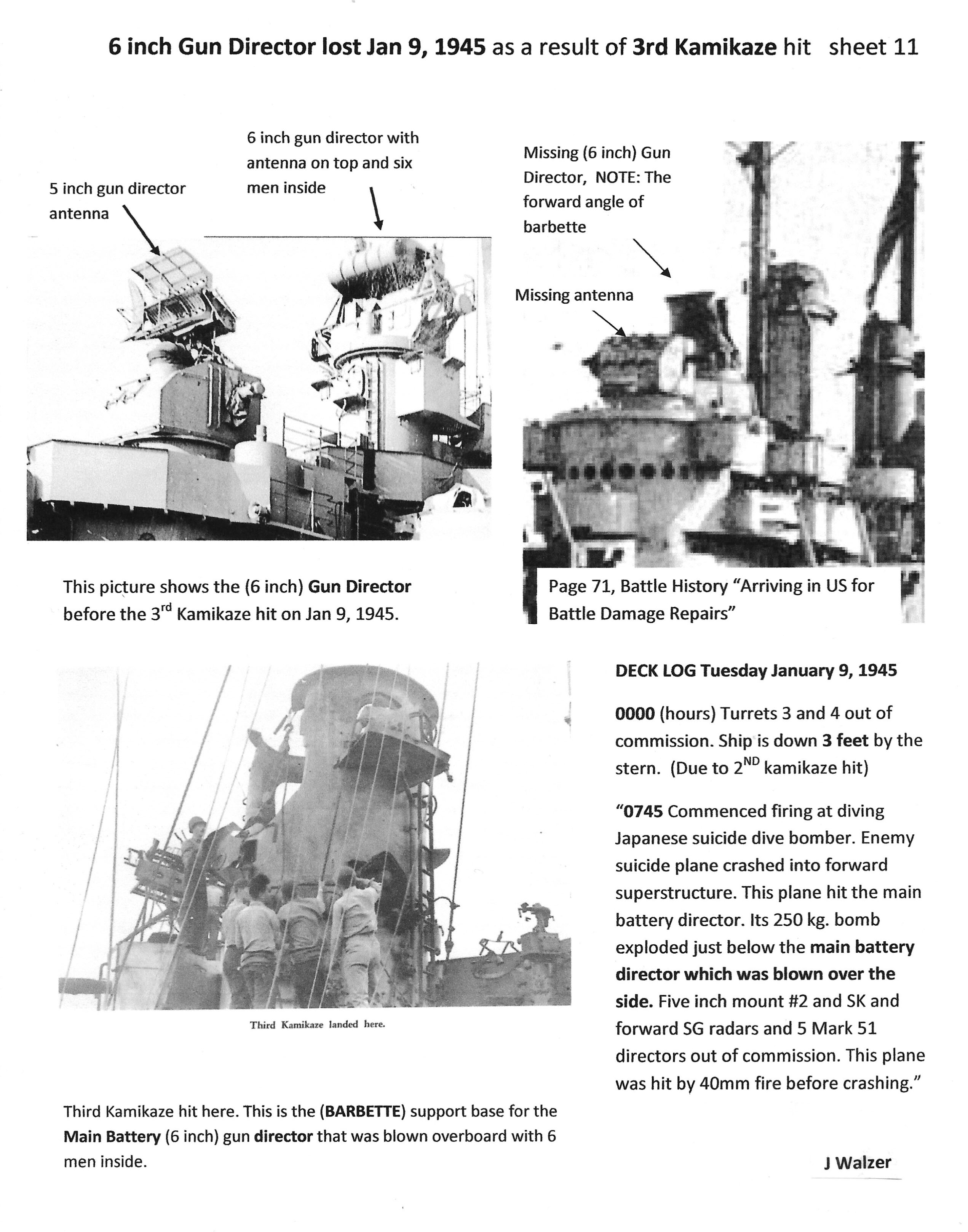 6 inch Gun Director lost
