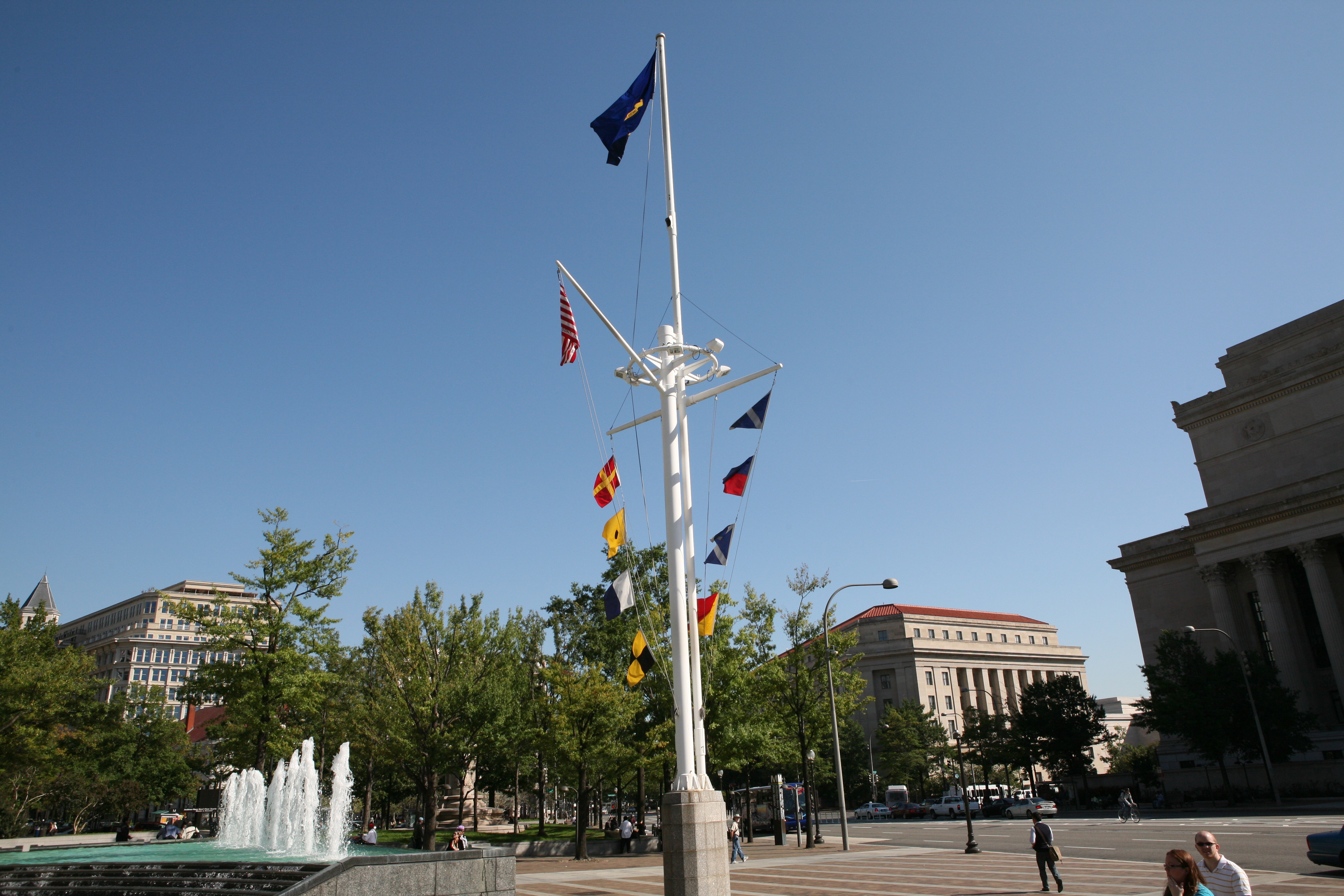 Association Flag flies over DC