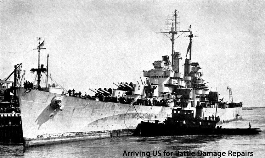 Columbia arriving US Jan 1945
