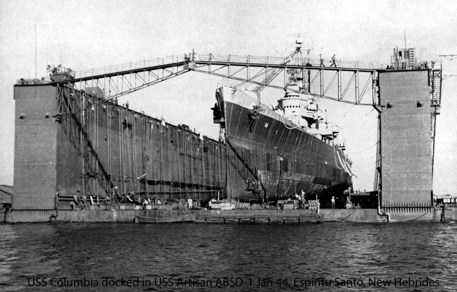 Docked in ABSD1 January 20, 1945