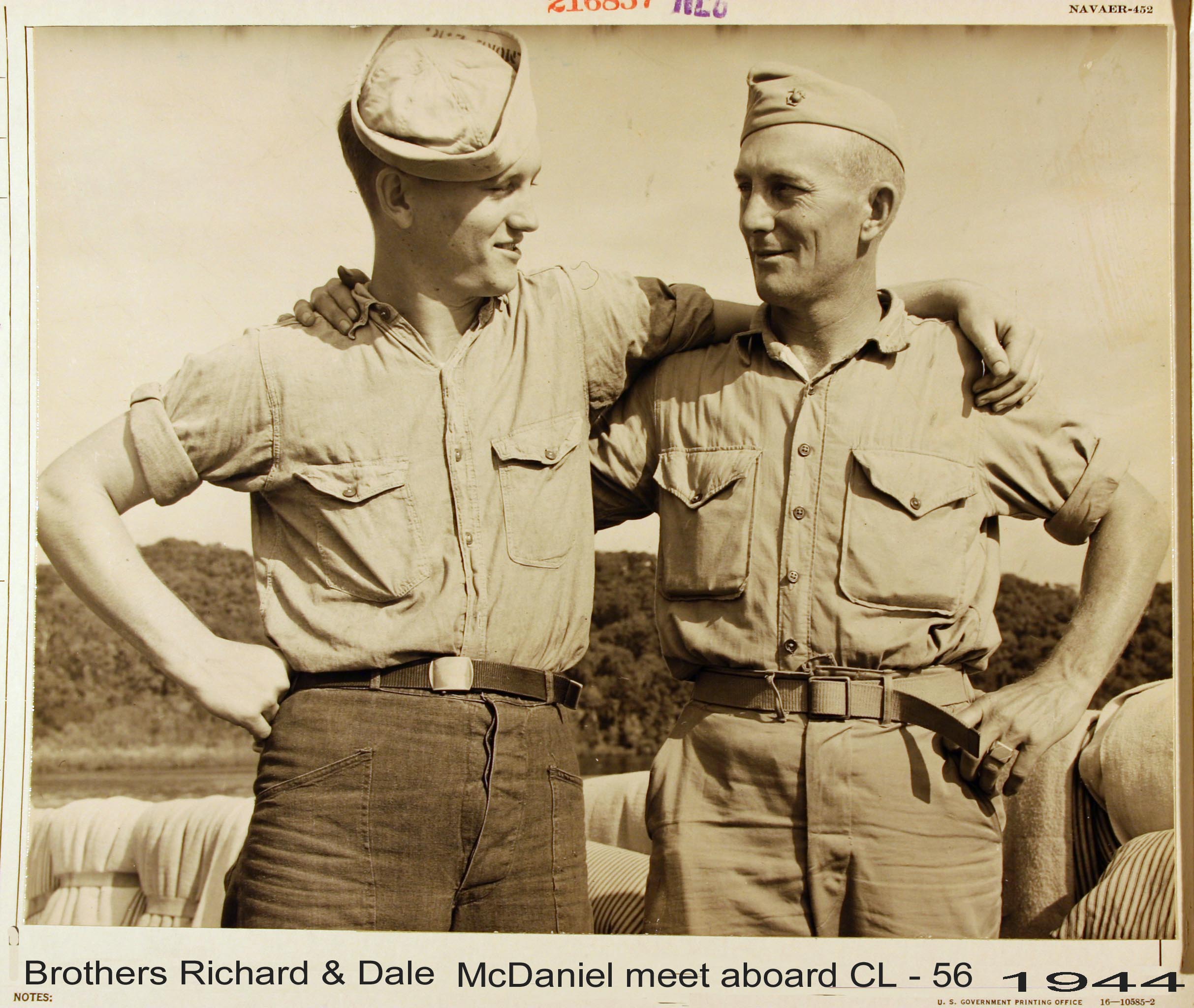 Brothers Richard and Dale McDaniel 1944